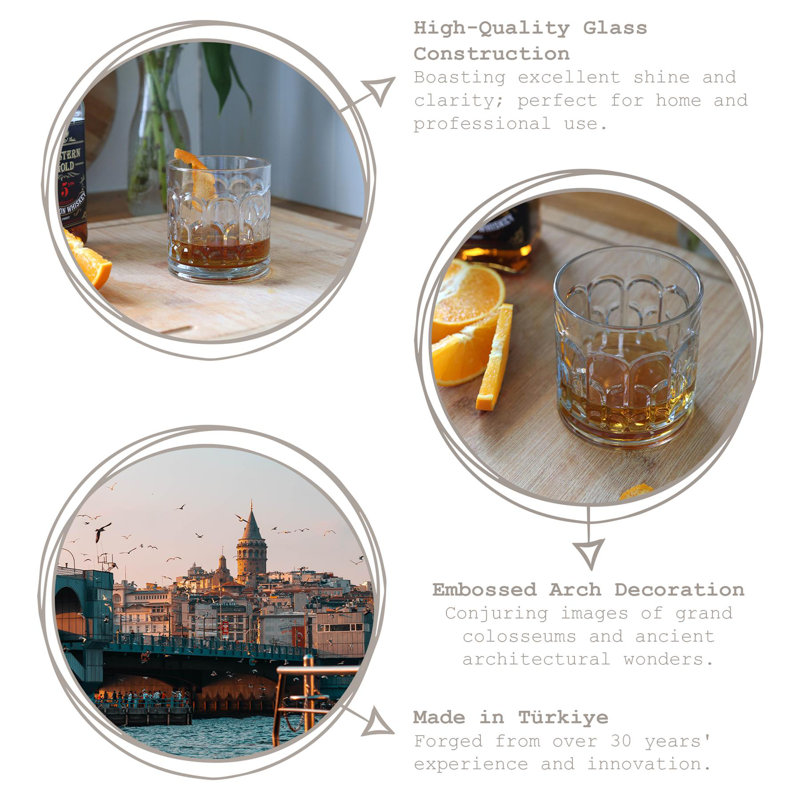 Archie 0.37ml Whiskey Glass Set