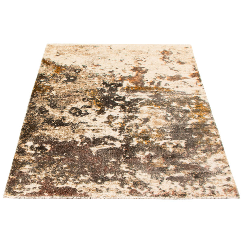 Tapis taupe tissé à la main Gadar