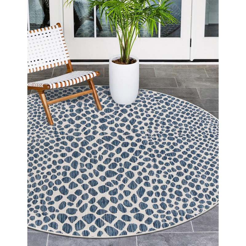 Jill Zarin Cape Town Indoor/Outdoor Rug, Round 4'1"