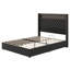 Lit plateforme avec tête de lit haute capitonnée, décoration de rivet, veilleuse, charge USB et tablette de tête de lit-1260504325-1260504323