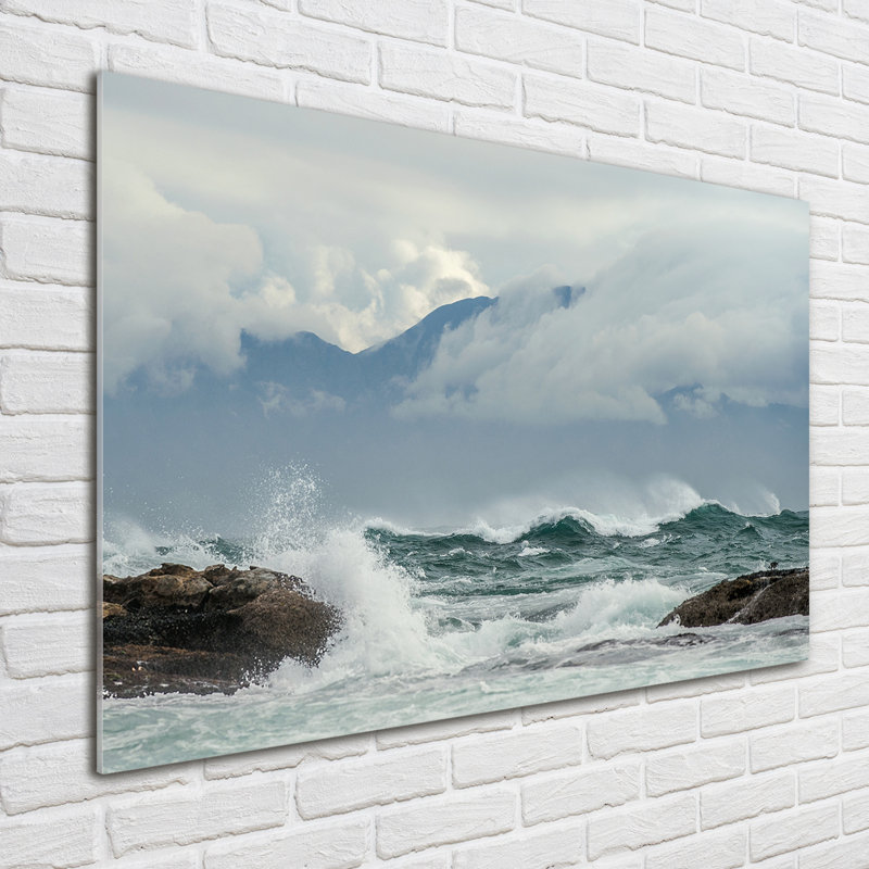 Rough Sea - Unframed Art Prints on Glass