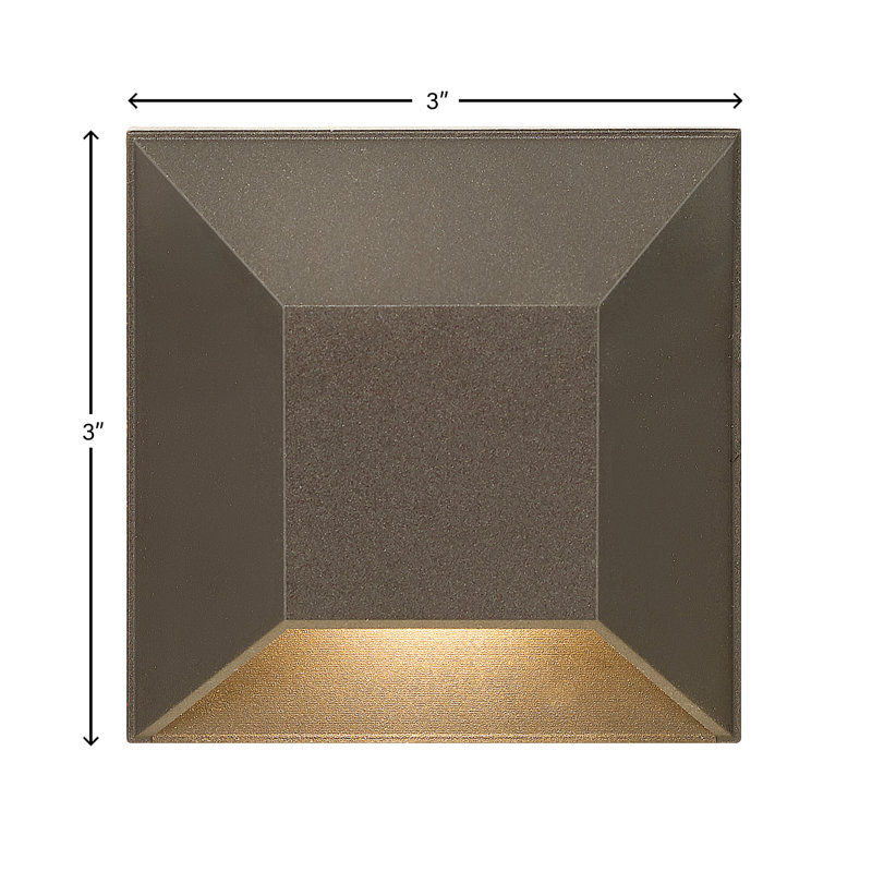 Sleek Bronze Nuvi LED Square Deck and Step Light