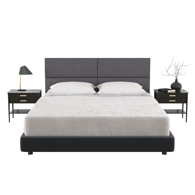 Panelist Modern Padded Headboard - Set of Wall Mounted Panels