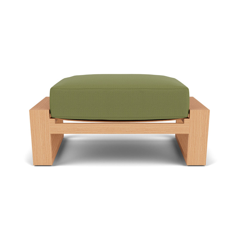 Pursuit Rectangle Outdoor Ottoman Patio Ottoman, Reflections Grass