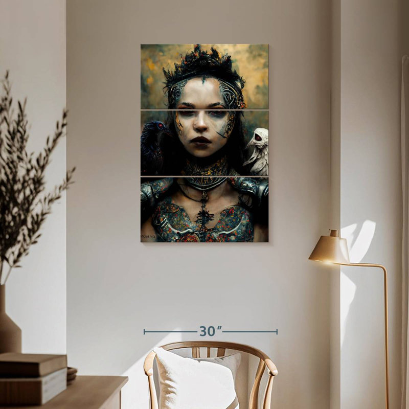 Hitzel Raven Queen, 57" H x 36" W