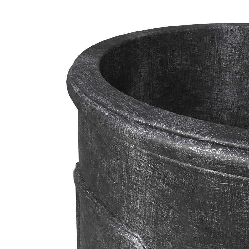 Pot à fleurs Tarneshia, Noir, noir, noir, noir, H 21,7 po x l 21,7 po x P 21,7 po