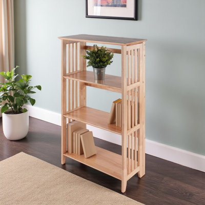 Marco Foldable Shelf with Three Sections, Natural