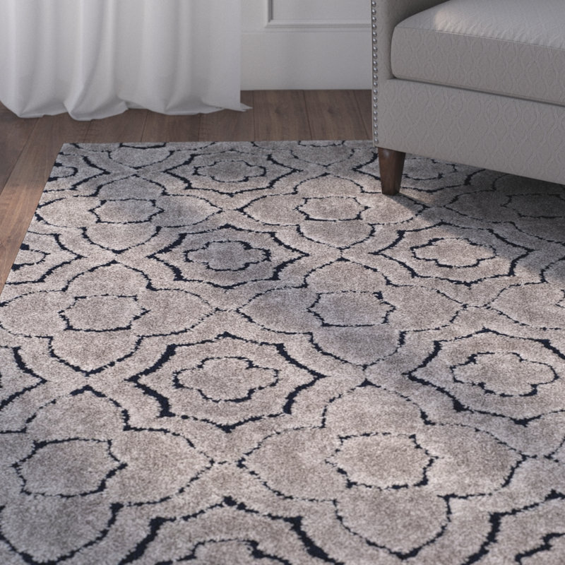 Stonybrook Memphis Shag Performance Floral Rug, Square 6'7"