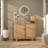 White Wooden Scroll Home Wall Decor with Metal Scroll Work, 22" x 1" x 22"