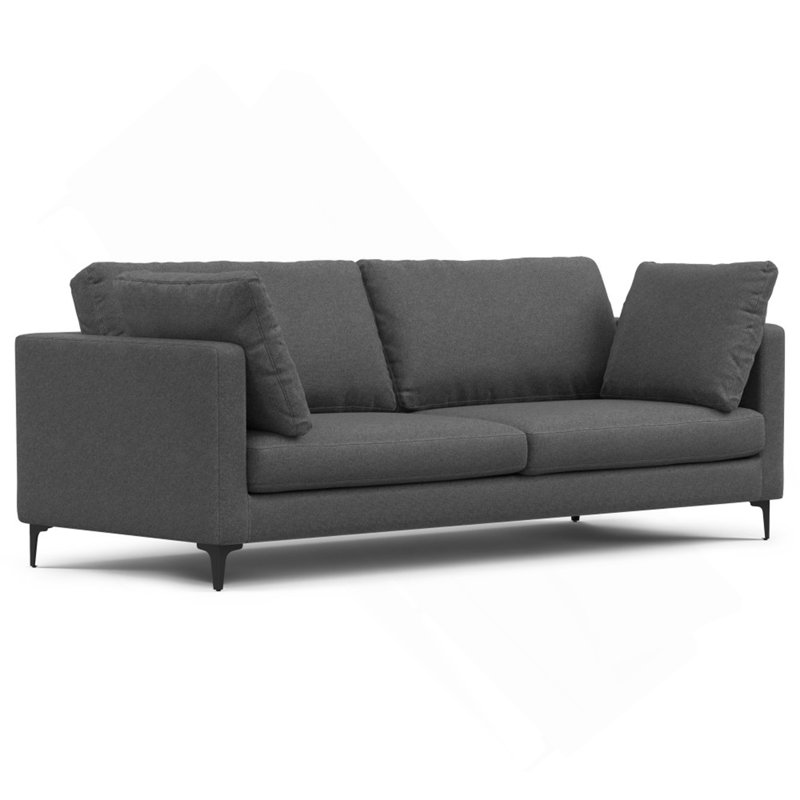 Canapé de 90 pouces Mid Century, Gris