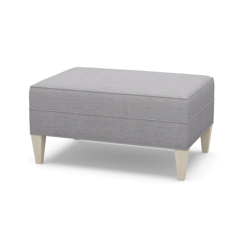 Ottoman, Sandstone, Gray Polyester
