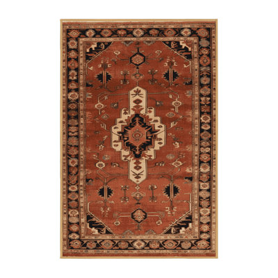 Machine Washable Persian Brown Area Rug