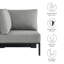 Chaise de coin modulaire en aluminium thermolaqué Modway Tahoe-95616650
