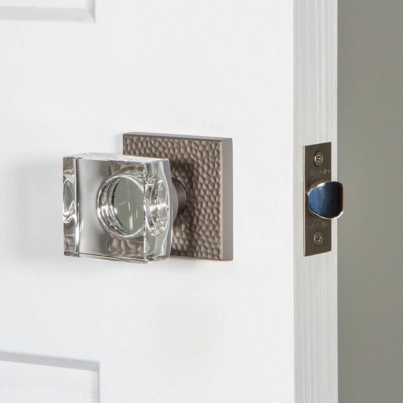 Privacy (Bed & Bath) Square Knob, 2.375", Gray