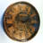 THE GEARS CLOCK Wall Clock with Real Moving Gears LU-LI_ 40 in Round DARK-BROWN