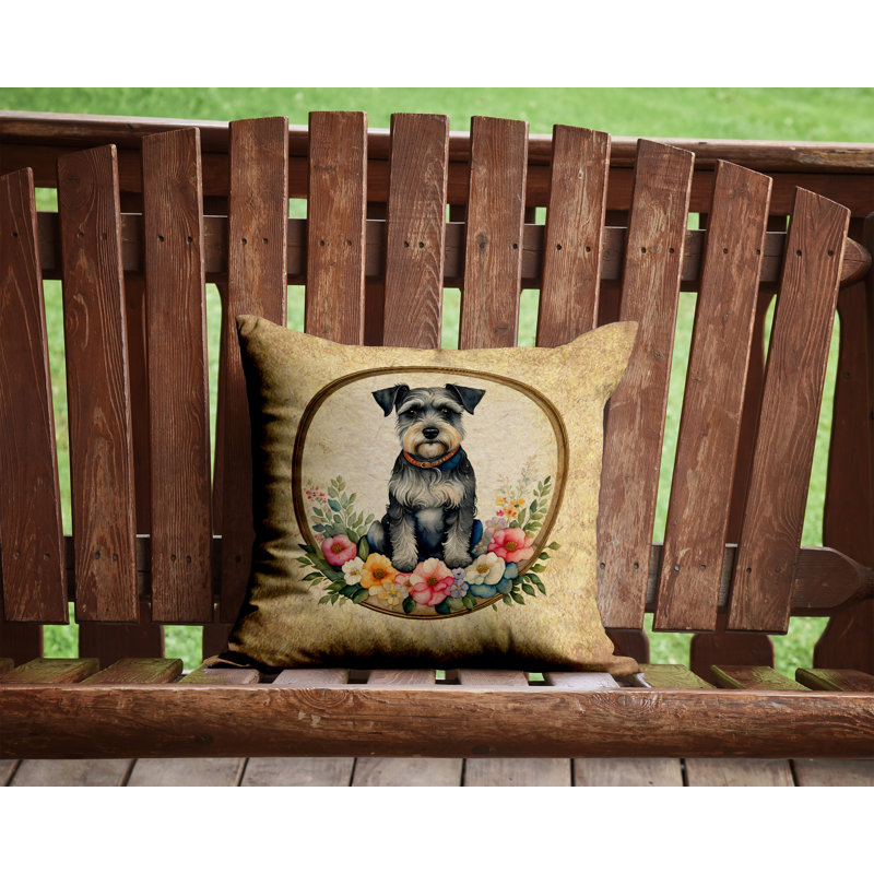  Other/No Pattern Polyester Indoor/Outdoor Throw Pillow, 14" H x 14" W x 3" D