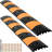 VEVOR Rubber Speed Bump, 2 Pack 2 Channel Speed Bump Hump, 72.8" Long Modular Speed Bump, Rated 22000 LBS Load Capacity