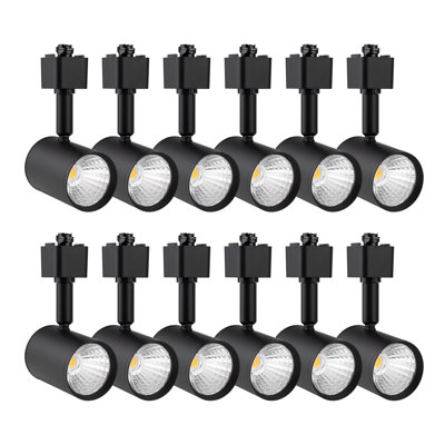 Dimmable LED Track Lighting Heads Compatible with Single Circuit H Type Rail Ceiling Spotlight for Accent Task Wall Art Exhibition