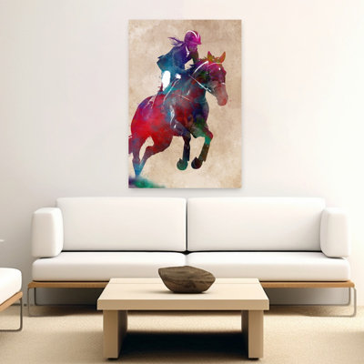 Art mural cheval dynamique dynamique