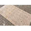 Tapis turc antique tissé à la main en beige pour une entrée de style rétro