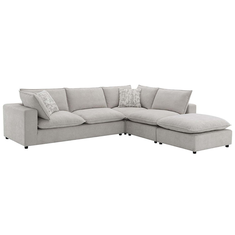 Causeuse modulaire faisant face à gauche Marisa avec 2 coussins Marisa