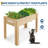 46x30x23 Inch Natural Elevated Garden Bed with Legs & Hooks – Raised Planter Box with Non-Woven Liner, Ideal for Growing Vegetables & Herbs, Perfect for Outdoor Patio & Backyard