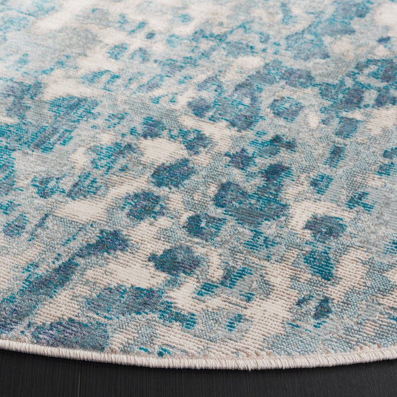 Malvina Performance Abstract Rug, Round 6'5"