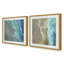 Vagues qui rencontrent le rivage, ensemble de 2 impressions sur toile 16 "x 16"-1796121947-1796121946