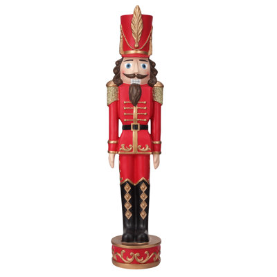 37" Christmas Nutcracker - Solid Resin Construction