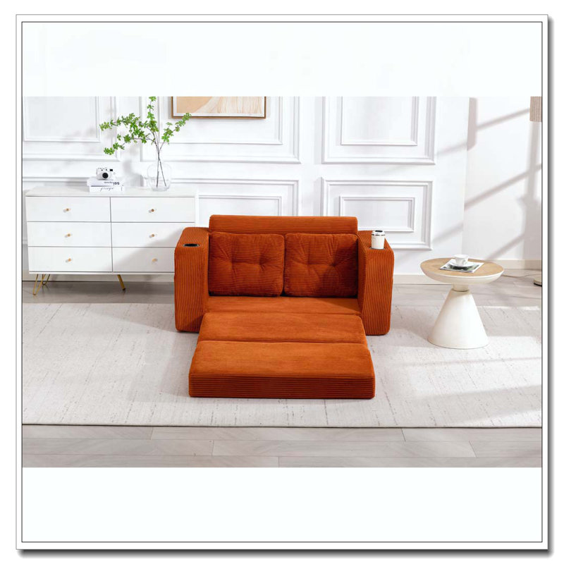 Canapé convertible, Orange