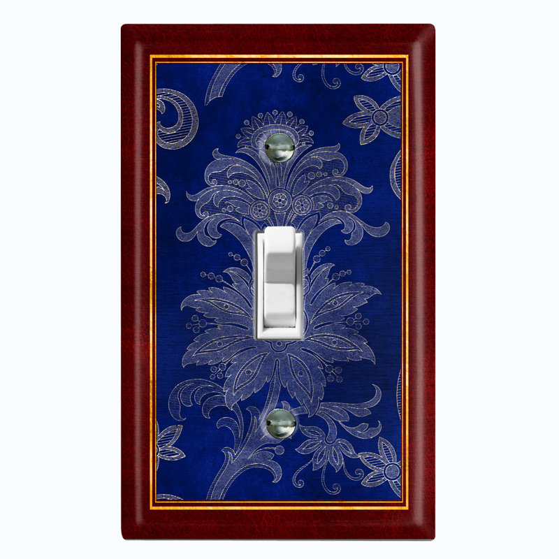Patterned 1 - Gang Toggle Light Switch Standard Wall Plate