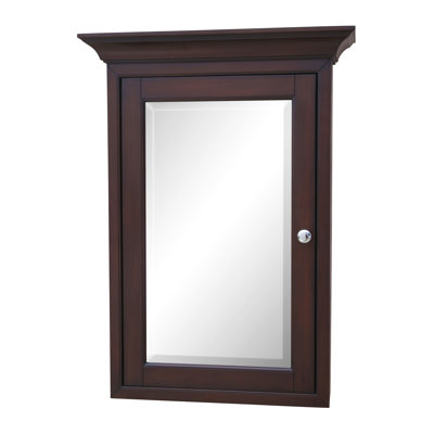 Bernardsville 24.25'' W 33'' H Surface Framed Medicine Cabinet Mirror 3 Adjustable