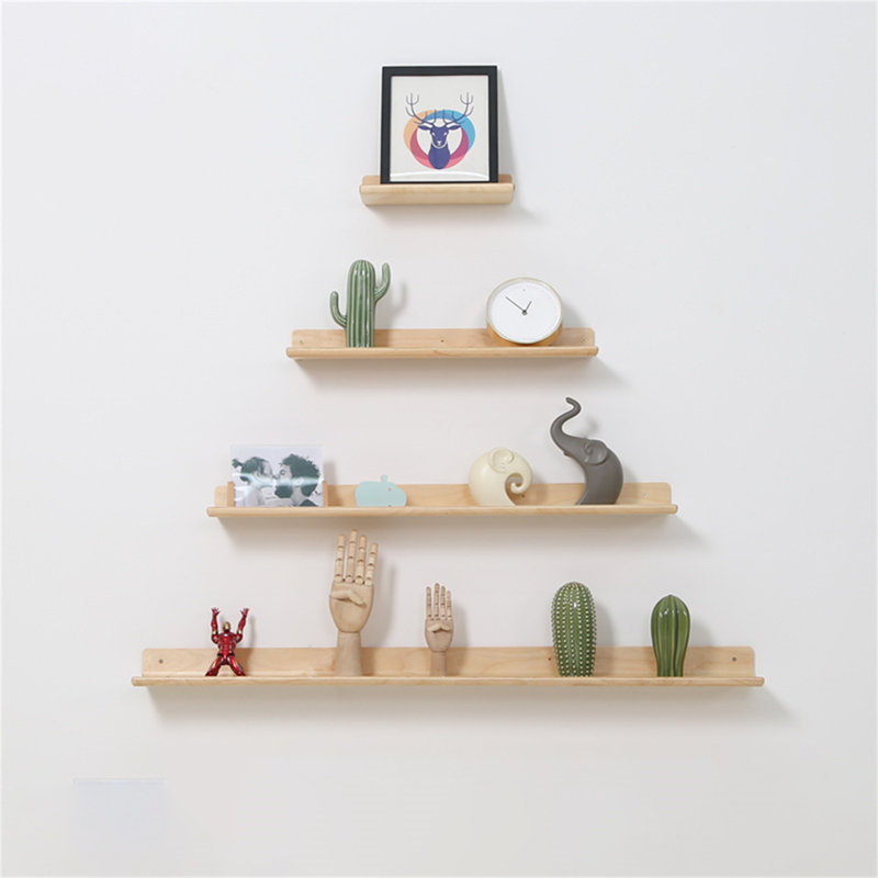 Najelly Wood Floating Shelf