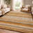 Premium Machine Washable Dream Shag ADS535 Striped Rug-2083138272-2083138274