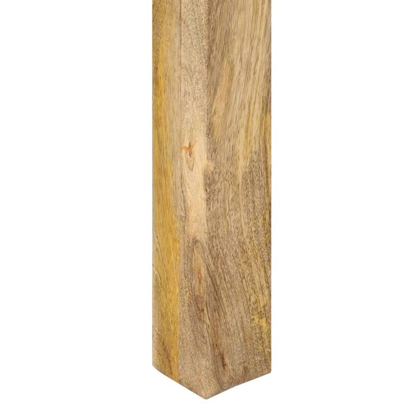 Table de salle à manger en bois massif, Bois de manguier massif, L 21,7 po x L 43,3 po