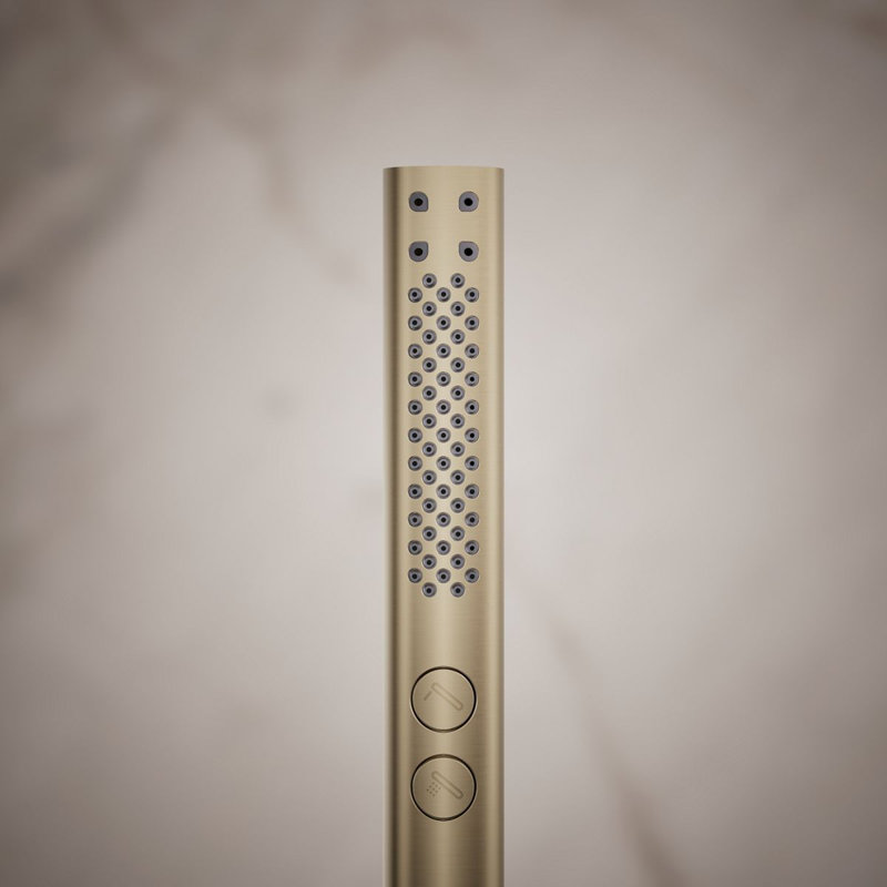 Shift Round Two-Function Handshower, Multi-Function Handheld Shower Head, 1.75 GPM, Vibrant Brushed Bronze