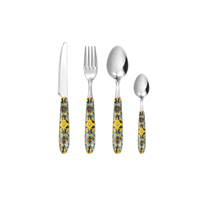 Excelsa Trinacria Cutlery Set Multicolor 24 Pieces
