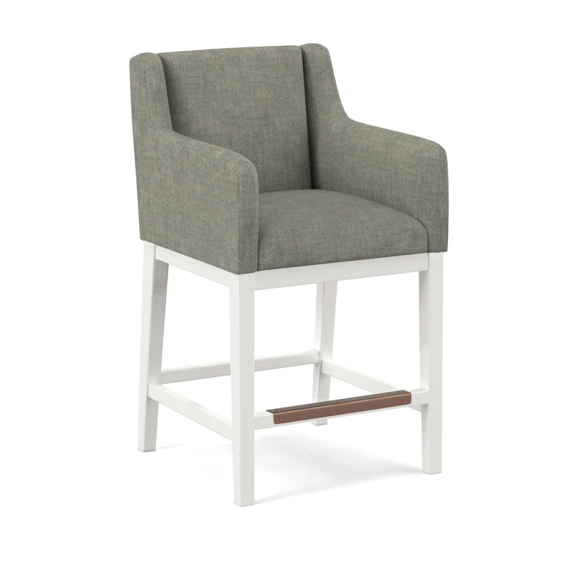 Upholstered Stool, 61698-88, White