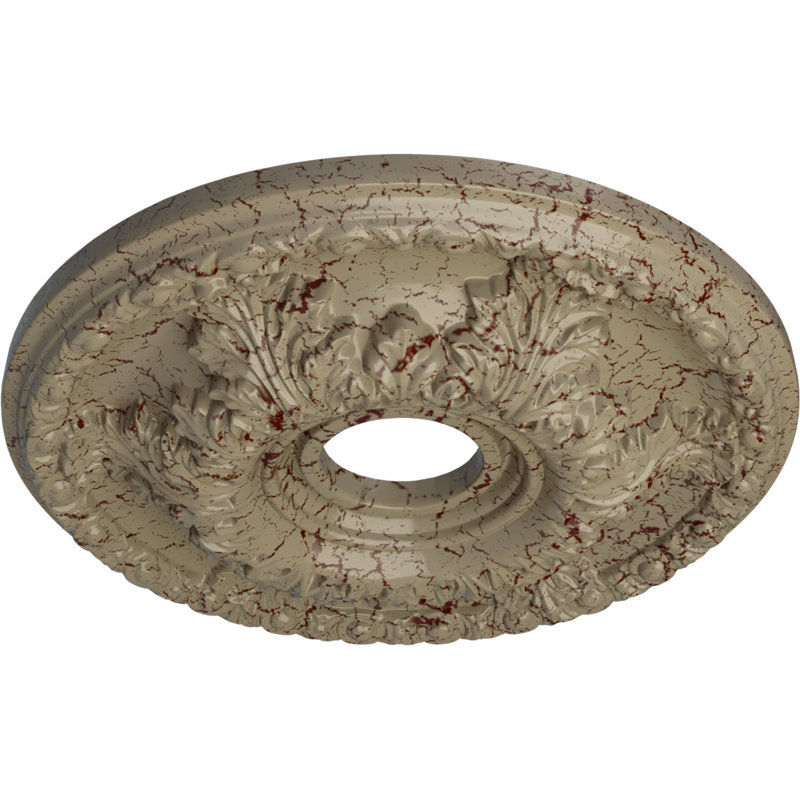 Médaillon de plafond Endurathane Granada, DE 18 po x P 3 1/2 po x P 2 1/2 po (convient aux auvents jusqu'à 6 5/8 po)