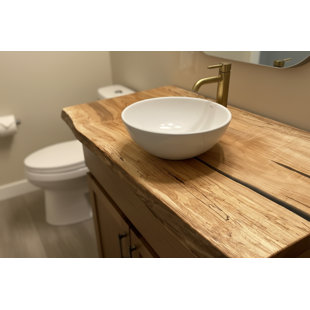 Live Edge Spalted Maple Wood Vanity Top