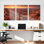 «Desert Canyon Sunset Landscape», ensemble de 3 reproductions d'art sur toile tendues