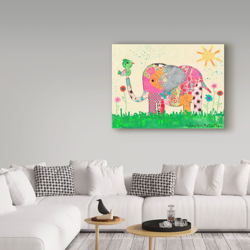 Art sur toile Huso «Mosaic Elephant», H 18 po x l 24 po x P 2 po