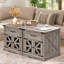  Table d'appoint de style campagnard avec station de charge et table de chevet de 23,6 po de large avec armoire de rangement et table de chevet en bois avec tiroir-244579923