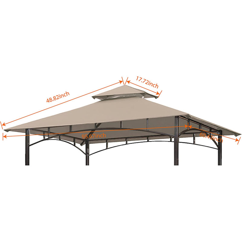 Auvent de remplacement pour abri de jardin Monyca, Beige