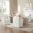 Hidar Upholstered Dining Armchair with Casters-1755915667