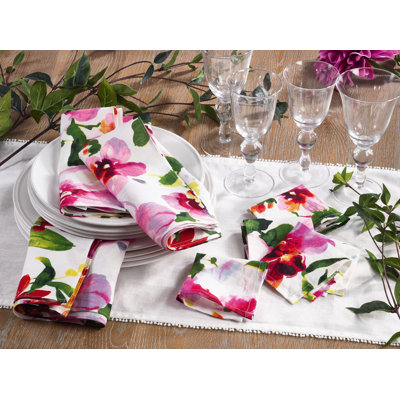 Watauga Linen Floral Square Napkin