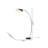 1-Light Matte Black Die Cast Arched Floor Lamp With An Acrylic Shade