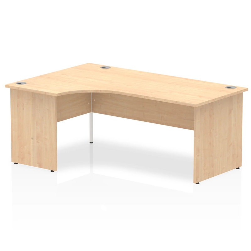 Impulse L-Shaped Computer Desk, 73cm H x 180cm W x 120cm D, Left Hand Facing, Maple