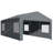 10'X20' Heavy-Duty Dark Grey Carport With Reinforced Galvanized Steel Frame