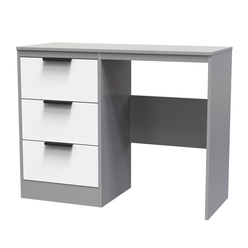Berklie Dressing Table, White Matt/Dusk Grey